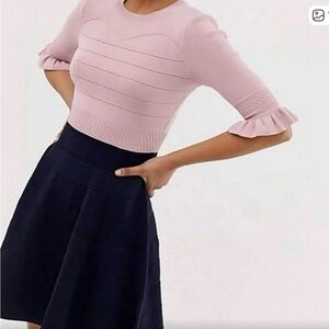 Ted Baker London Dyana frill knit ruffles dress